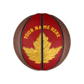 Canada Basketball Custom Canada Maple Leaf Gifts Basketbal (Verticaal)