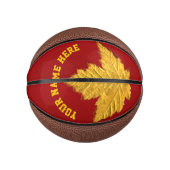 Canada Basketball Custom Canada Maple Leaf Gifts Basketbal (Voorkant)