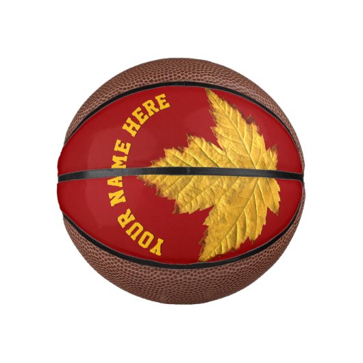 Canada Basketball Custom Canada Maple Leaf Gifts Basketbal (Voorkant)