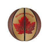 Canada Basketball Personalized Maple Leaf Balls Basketbal (Verticaal)