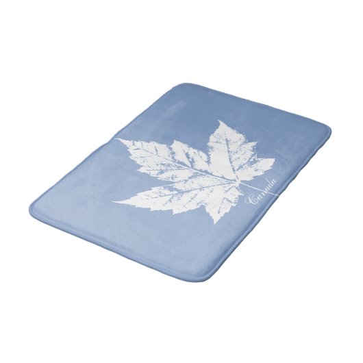 Canada Bath Mat Blue Custom Canada Souvenir Decor (Gekanteld)