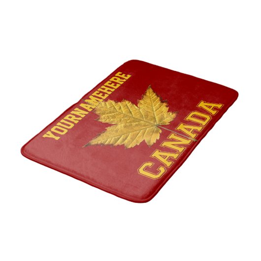 Canada Bath Mat Custom Varsity Canada Souvenir (Gekanteld)