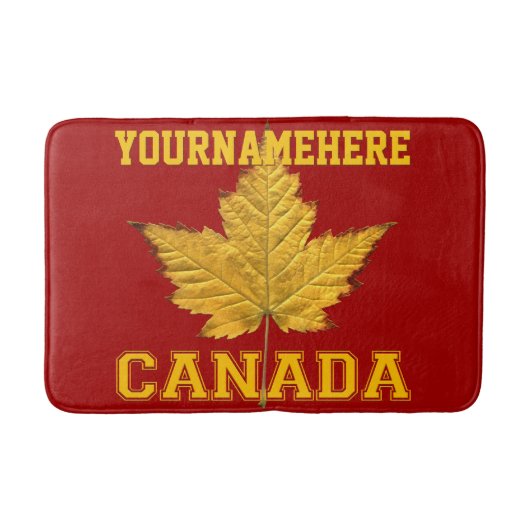 Canada Bath Mat Custom Varsity Canada Souvenir (Voorkant)