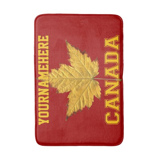 Canada Bath Mat Custom Varsity Canada Souvenir (Voorkant Verticaal)