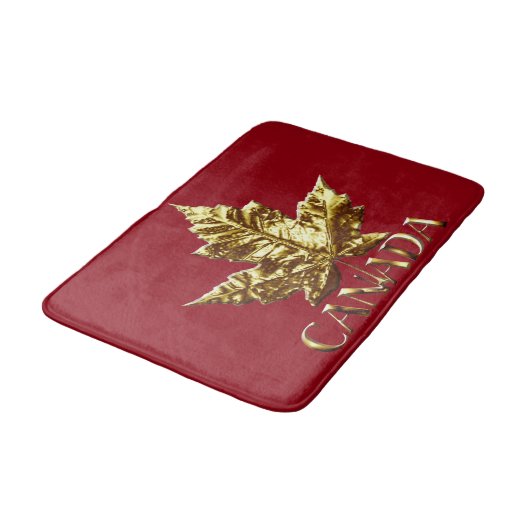 Canada Bath Mat Gold Custom Canada Souvenir Decor (Gekanteld)