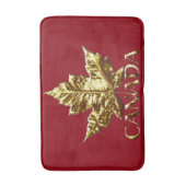 Canada Bath Mat Gold Custom Canada Souvenir Decor (Voorkant Verticaal)
