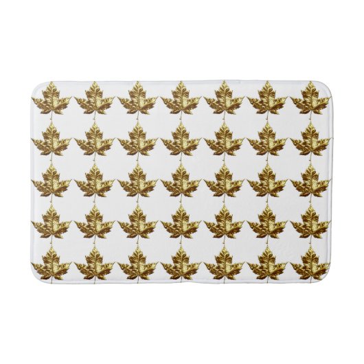 Canada Bath Mat Gold Custom Canada Souvenir Decor (Voorkant)
