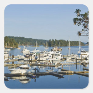 Canada, BC, Gulf Islands, Salt Spring Island, Vierkante Sticker