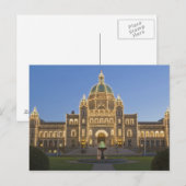 Canada, BC, Victoria, BC Legal Building op Briefkaart (Voorkant / Achterkant)