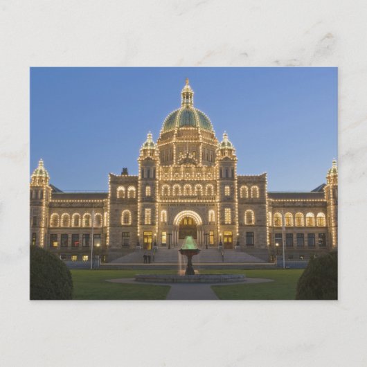 Canada, BC, Victoria, BC Legal Building op Briefkaart (Voorkant)