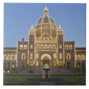 Canada, BC, Victoria, BC wetgevend gebouw bij Tegeltje