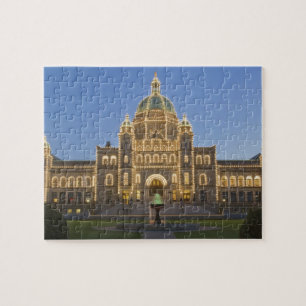 Canada, BC, Victoria, BC-wetgevingsgebouw bij Legpuzzel
