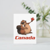 Canada Beaver Briefkaart (Staand voorkant)
