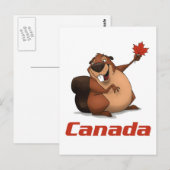 Canada Beaver Briefkaart (Voorkant / Achterkant)