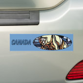 Canada Beer Bumpersticker Canada Wildlife Gifts (Op auto)