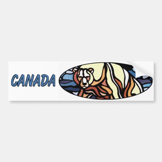 Canada Beer Bumpersticker Canada Wildlife Gifts (Voorkant)