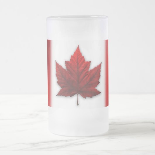 Canada Beer Mok Canada Flag Souvenir Glasses (Center)