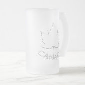 Canada Beer Mok Canada Maple Leaf Souvenir Glasses (Voorkant rechts)