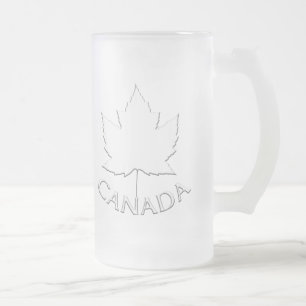 Canada Beer Mok Canada Maple Leaf Souvenir Glasses