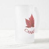 Canada Beer Mok Canada Maple Leaf Souvenir Glasses (Voorkant rechts)