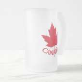 Canada Beer Mok Canada Maple Leaf Souvenir Glasses (Voorkant rechts)