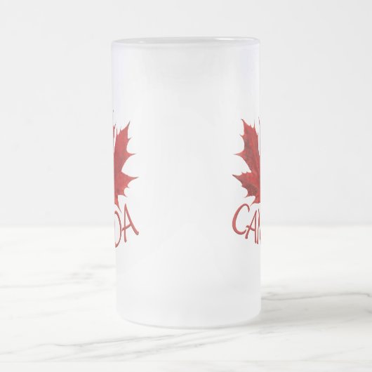Canada Beer Mok Canada Maple Leaf Souvenir Glasses (Center)