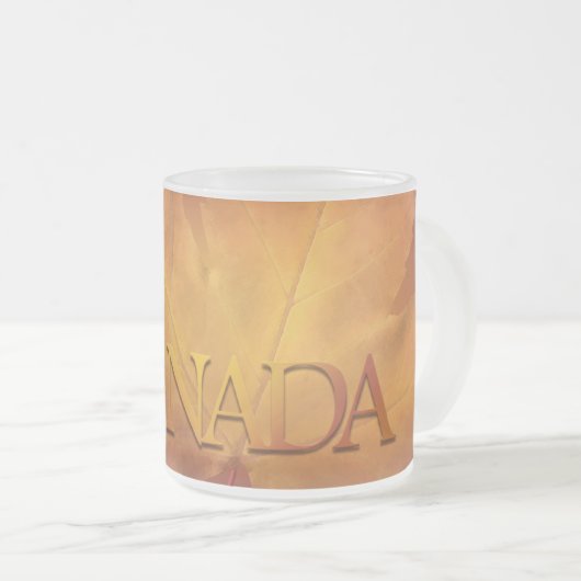 Canada Beer Mokken Canada Maple Leaf Souvenir Glas (Voorkant rechts)