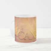 Canada Beer Mokken Canada Maple Leaf Souvenir Glas (Voorkant links)