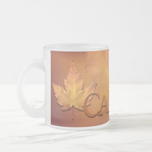 Canada Beer Mokken Canada Maple Leaf Souvenir Glas (Links)