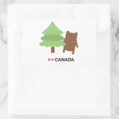 Canada Beer Rechthoekige Sticker (Tas)