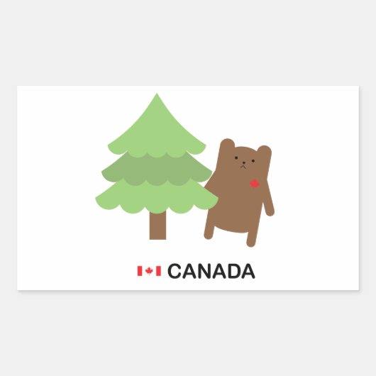 Canada Beer Rechthoekige Sticker (Voorkant)