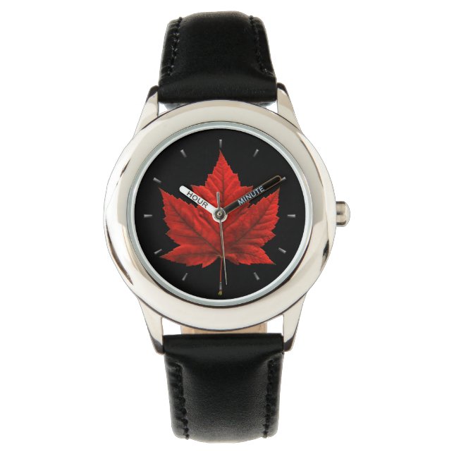 Canada Bekijk Canada Maple Leaf Souvenir Wristwatc Horloge (Voorkant)