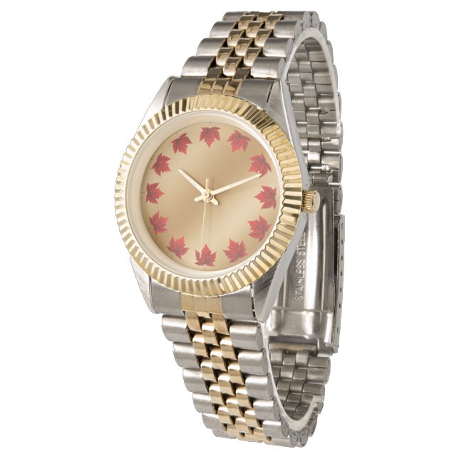 Canada Bekijk Canada Maple Leaf Souvenir Wristwatc Horloge (Gekanteld)