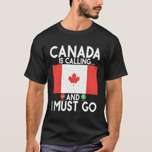 Canada belt en ik moet Canadees gaan T-shirt (Voorkant)