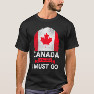 Canada belt en ik moet naar de Canadese vlag Mapl. T-shirt