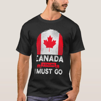 Canada belt en ik moet naar de Canadese vlag Mapl. T-shirt