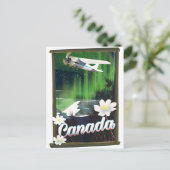 Canada berg reisposter briefkaart (Staand voorkant)