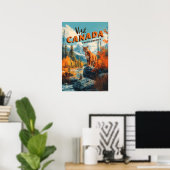 Canada Bergen Poema Reisposter Poster (Thuiskantoor)