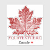 Canada besluit de Aangepaste  Stickers van Canada (Vel)