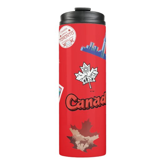 Canada bezienswaardigheden om kleurrijke Canadese  Thermosbeker (Voorkant)
