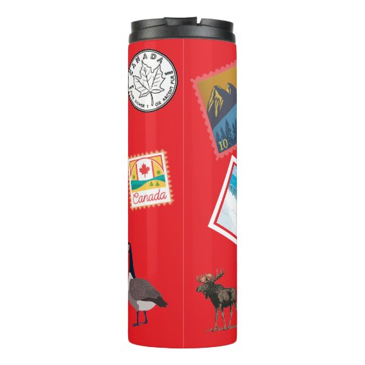 Canada bezienswaardigheden om kleurrijke Canadese  Thermosbeker (Achterkant)