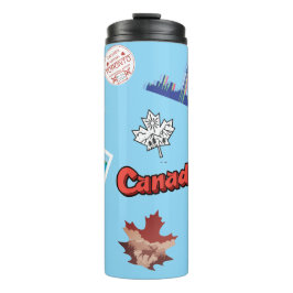 Canada bezienswaardigheden om kleurrijke Canadese  Thermosbeker