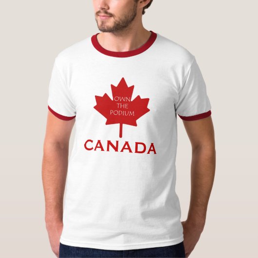 Canada bezit het podium2 t-shirt (Voorkant)