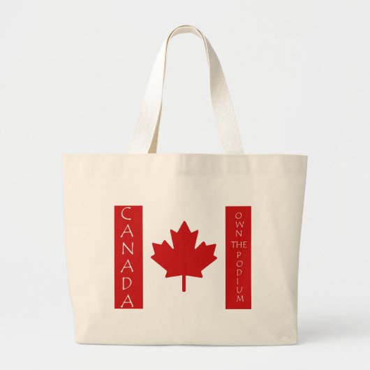 Canada bezit het podium grote tote bag (Voorkant)