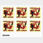 Canada Bigfoot Research Vierkante Sticker (Vel)
