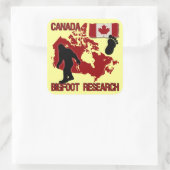 Canada Bigfoot Research Vierkante Sticker (Tas)