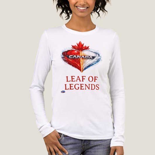 Canada blad van legendes Tri-Blend shirt (Voorkant volledig)