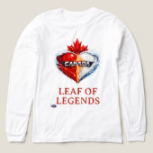 Canada blad van legendes Tri-Blend shirt (Voorkant)