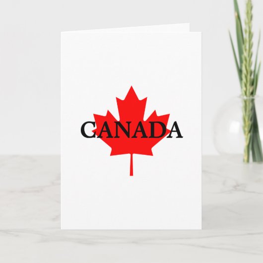 CANADA Blanco Notitiekaart (Voorkant)