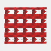 Canada Blanket Canada Flag Souvenir Blanket Fleece Deken (Voorkant (Horizontaal))